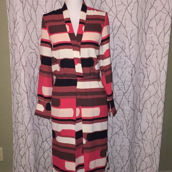 H&M long sleeve color block dress NWOT - Picture 1 of 8